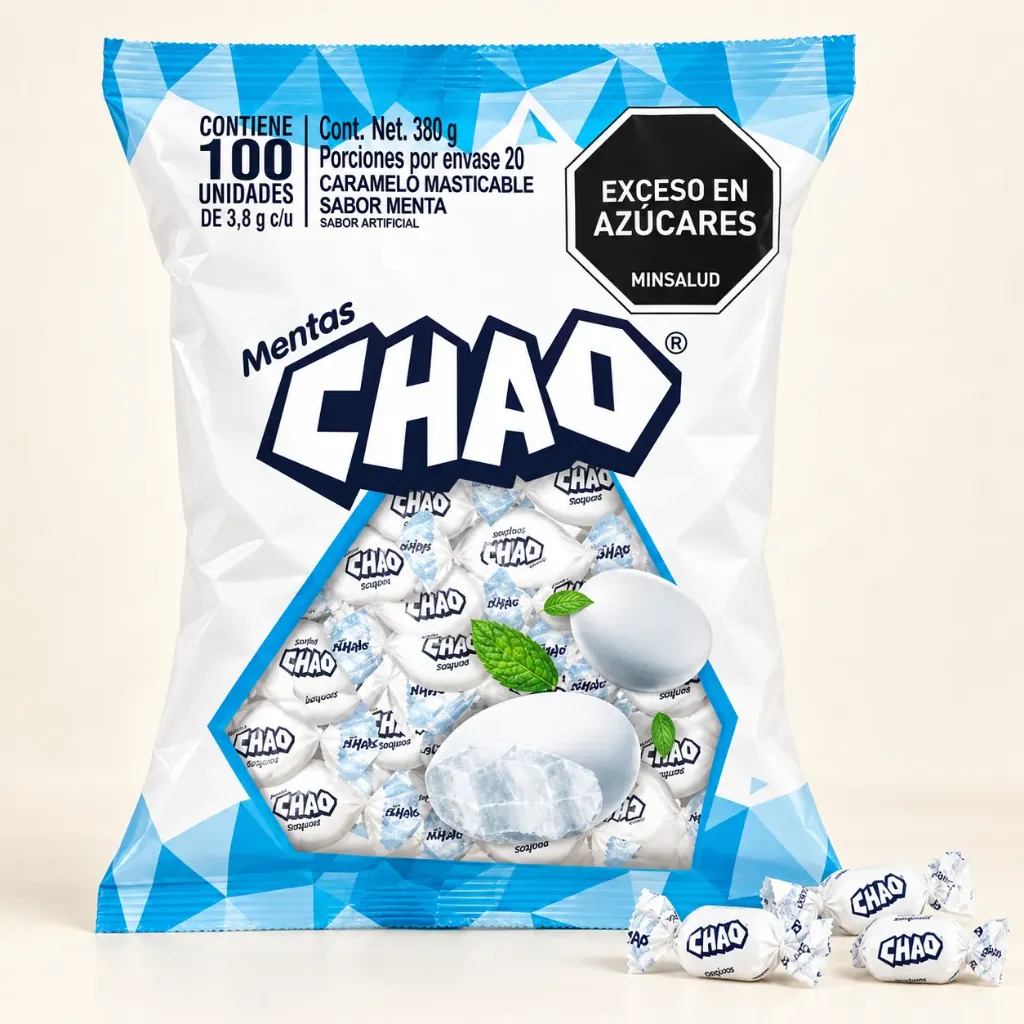 Mentas chao bolsa x 100
