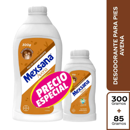 Talco Combo Mexsana Avena 300+85gr
