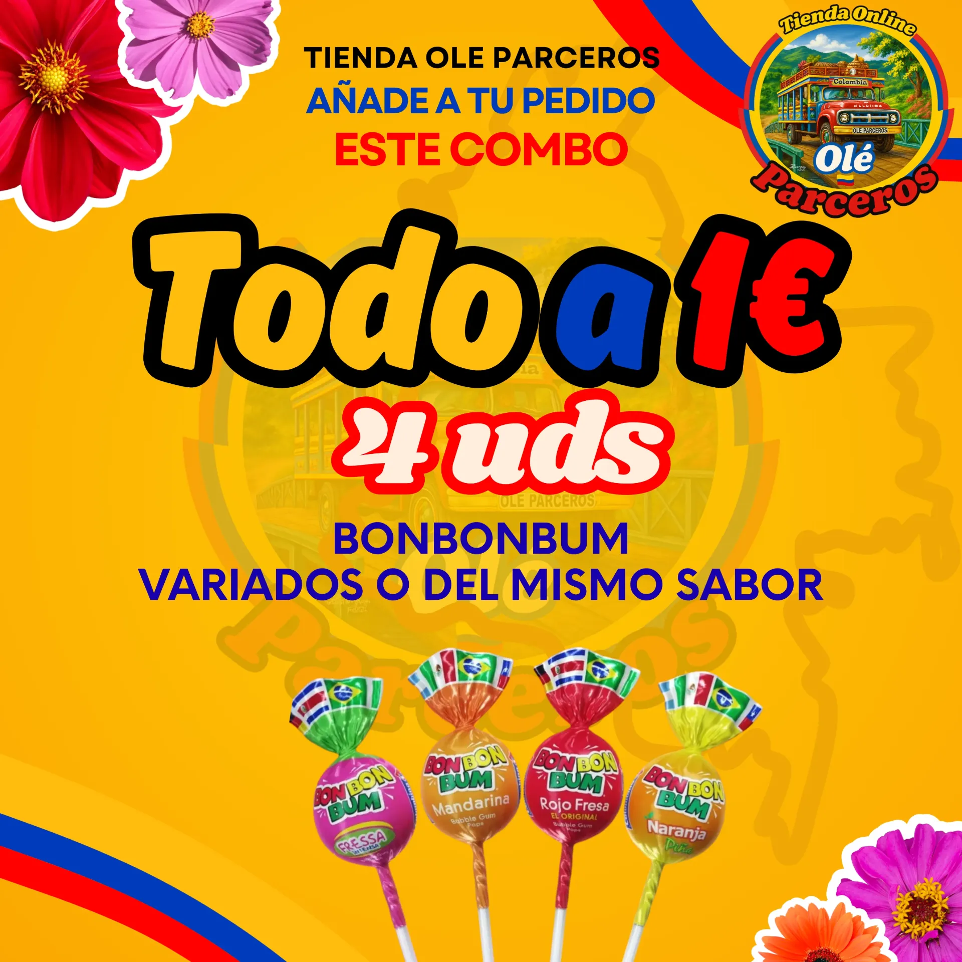 (Oferta) Bombombun 4 X 1€