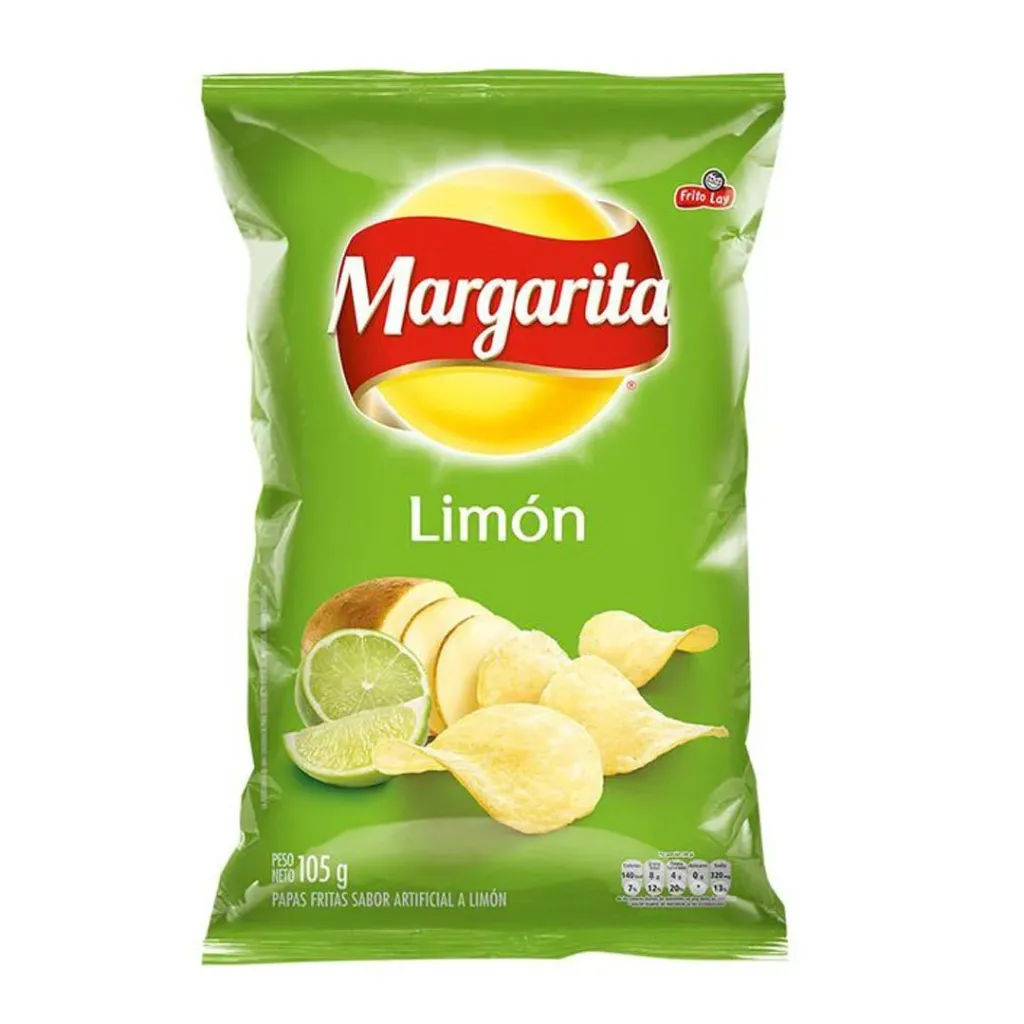 Papas margarita limón 105gr