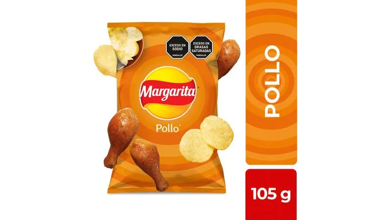Papas margarita pollo 105gr