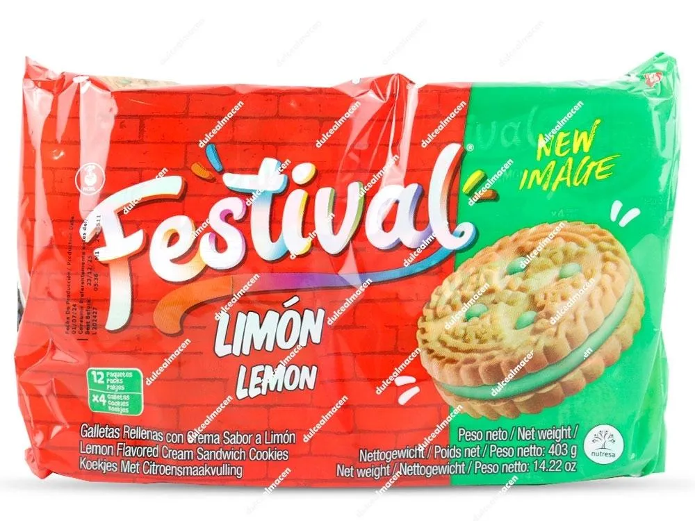 Galletas Festival limón x 12pqtes