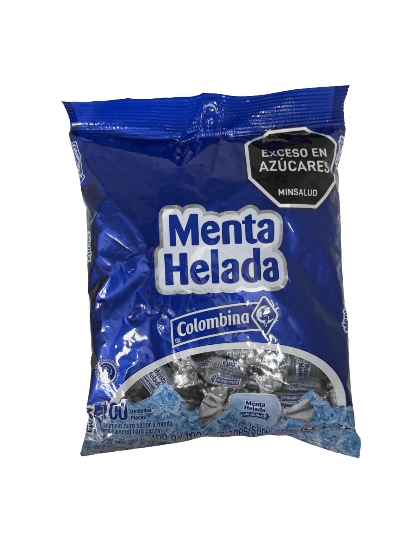 Menta helada bolsa x 100