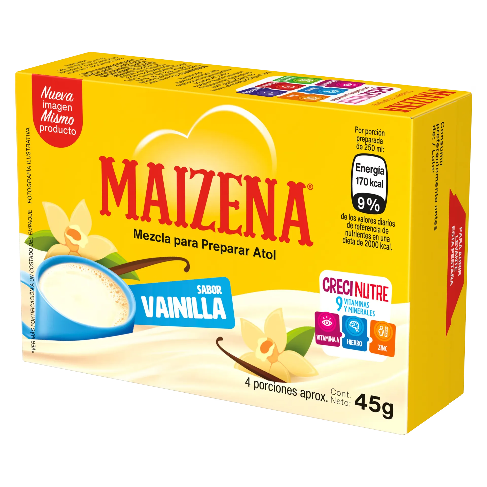 Colada Maizena fresa vainilla