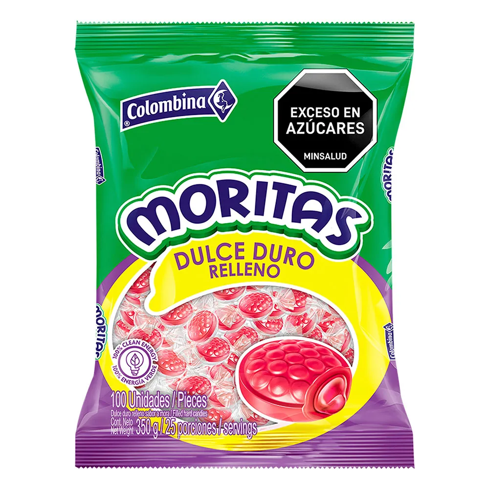 Caramelo colombina Moritas x 100unds