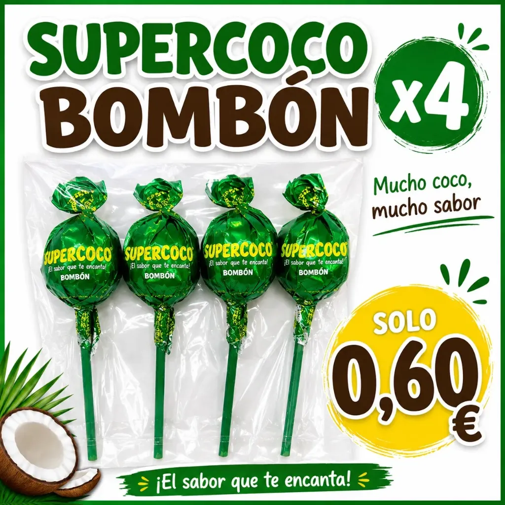 (Oferta) Supercoco bombon 4 unds
