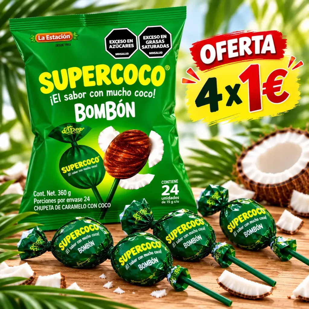 (Oferta) Supercoco bombon 4 x1€