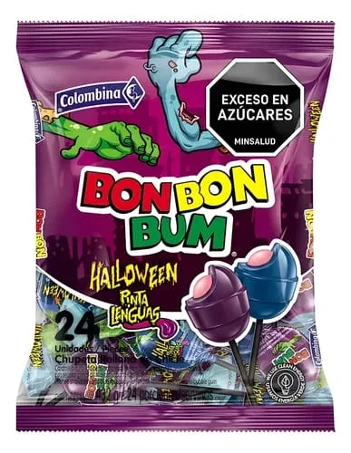 Bonbonbum Halloween pinta lenguas x 24 unds