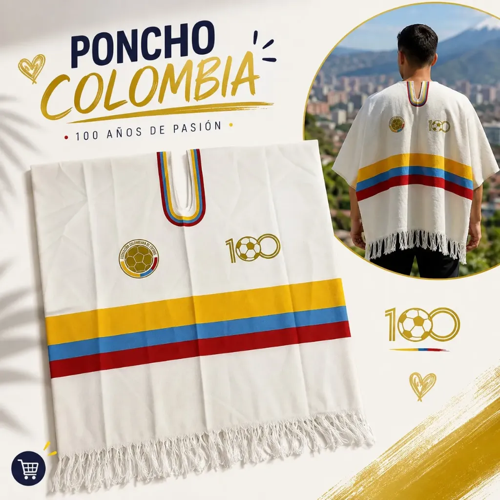 Poncho colombia centenario