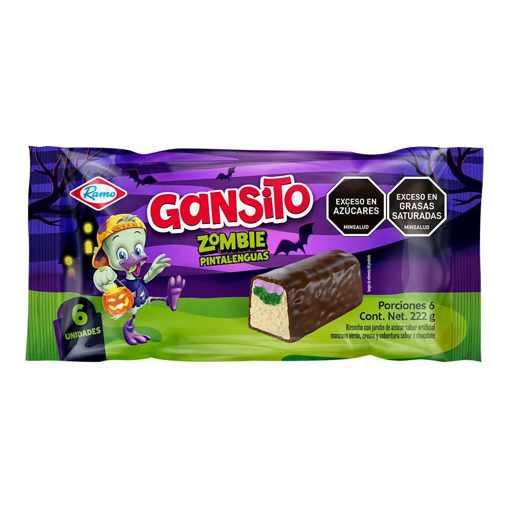 Gansitos x 6 unds halloween