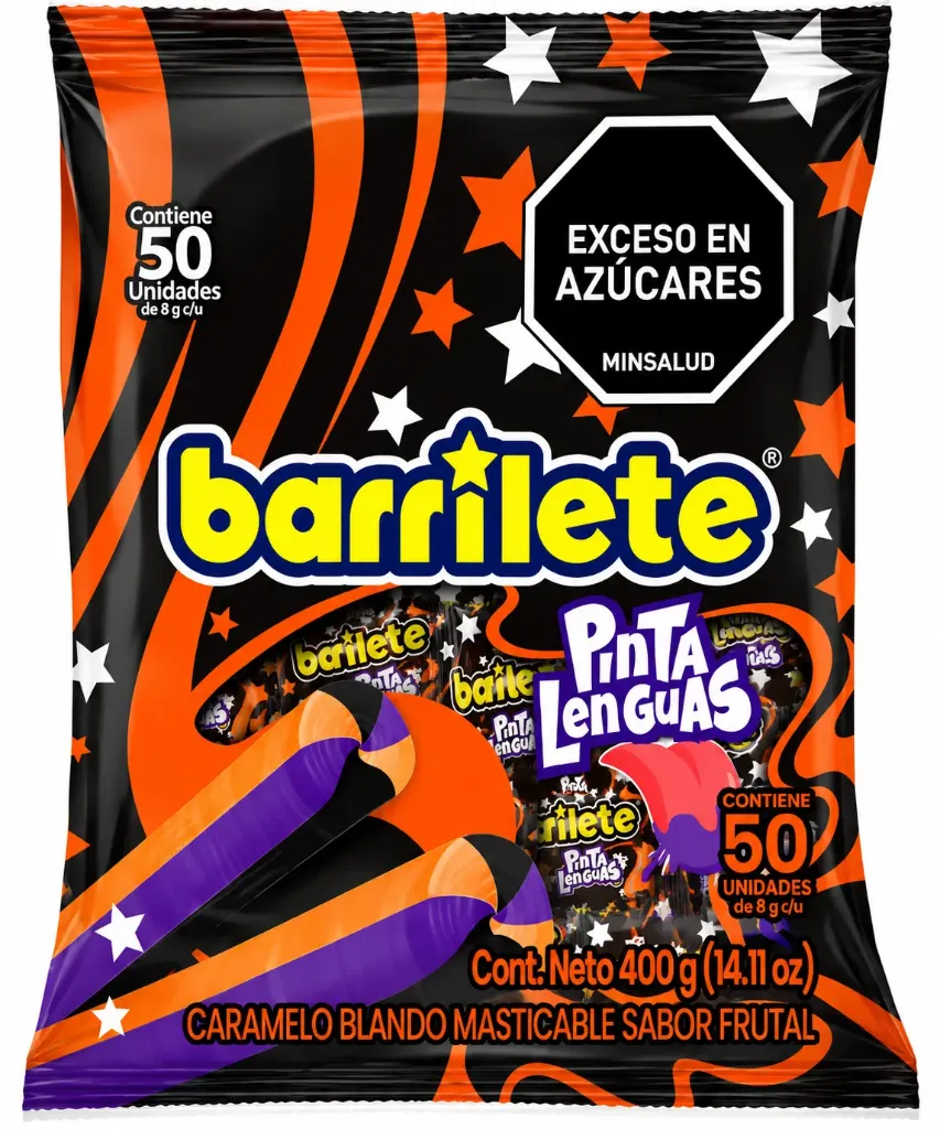 Barrilete pinta lenguas x 50