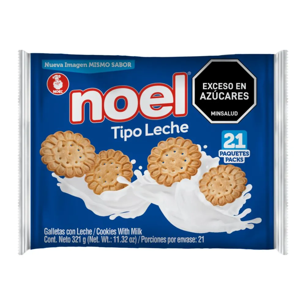Galletas tipo leche Noel x 21 pqtes
