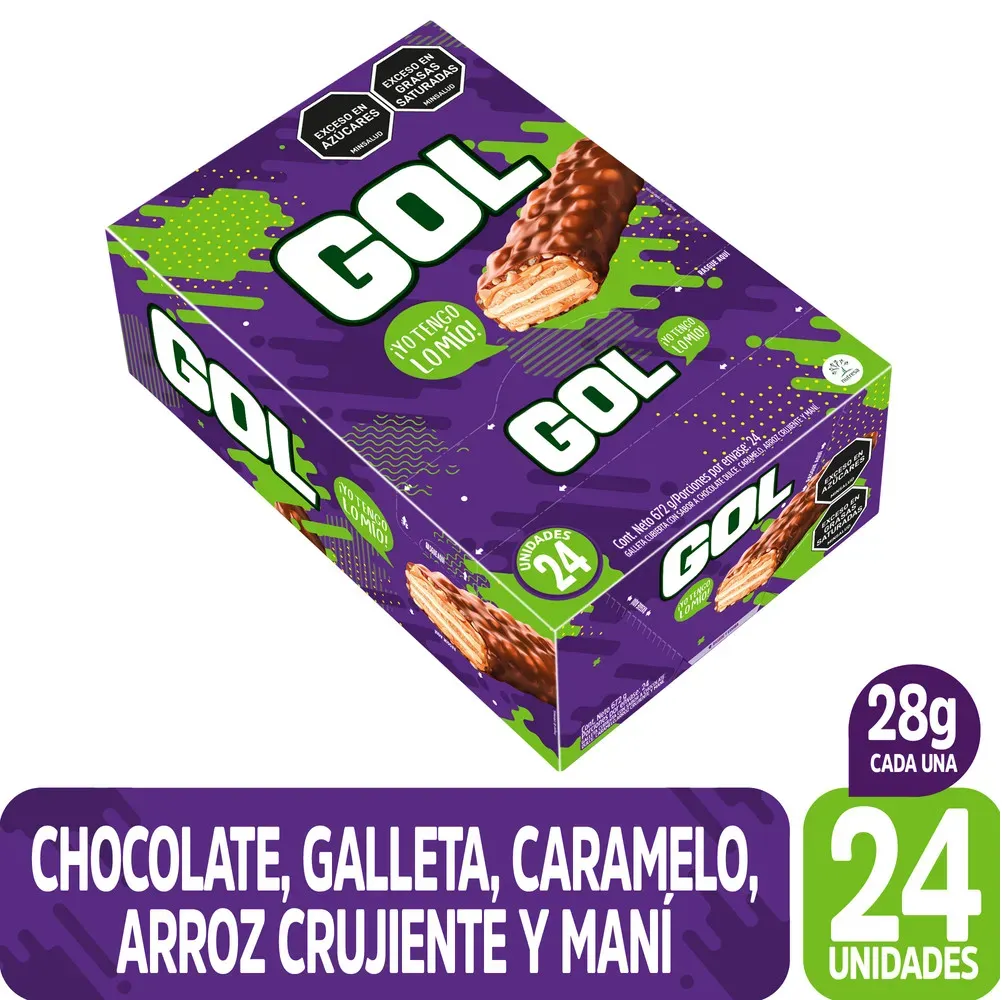 Gol Chocolatina grande x 24 unds