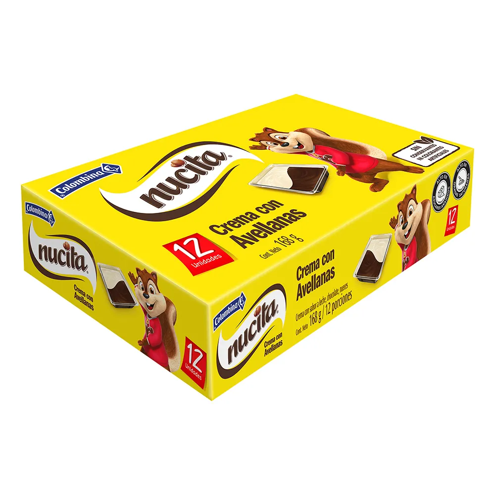 Nucita crema con avellana x 18 unds