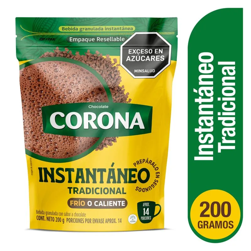 Chocolate Corona Instantaneo 200gr