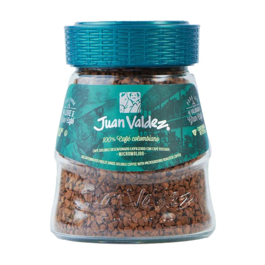 Cafe Juan Valdez soluble 95gr Descafeinado