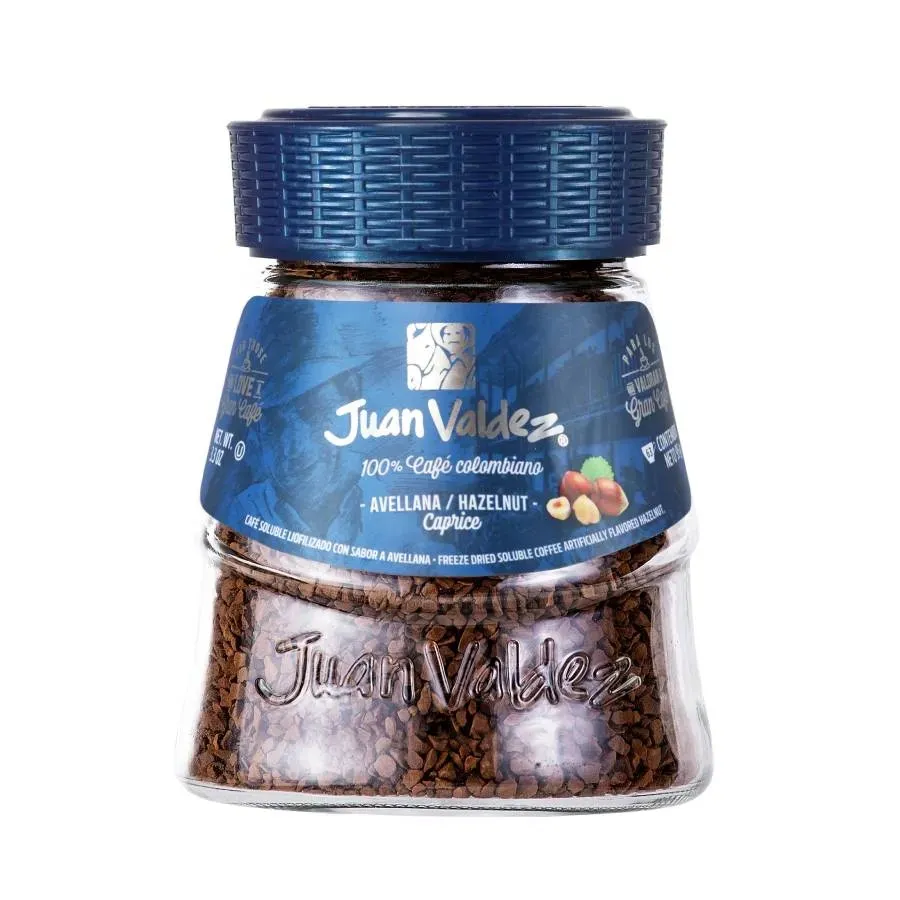 Cafe Juan Valdez soluble 95gr Avellana