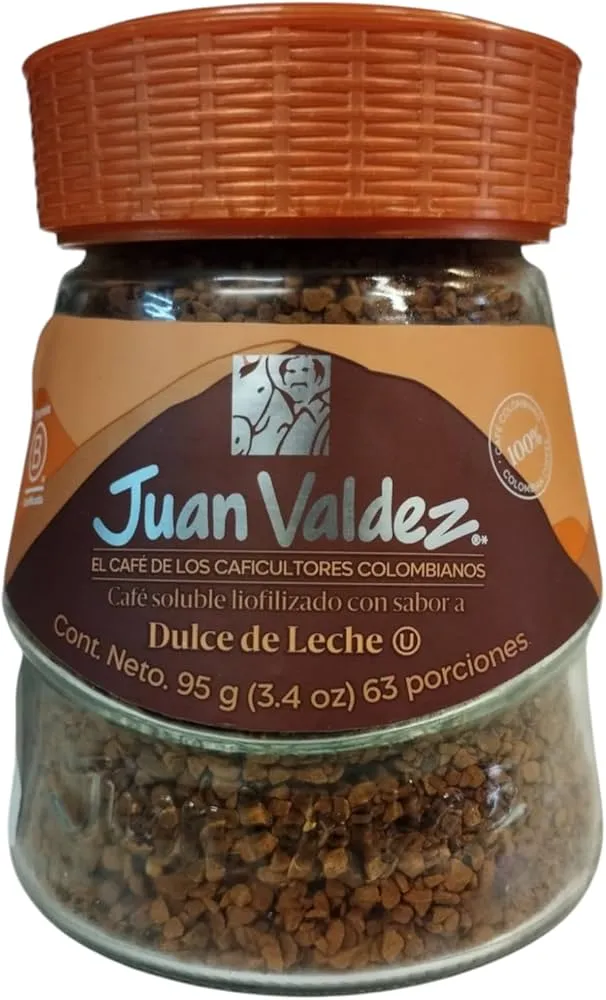Cafe Juan Valdez soluble 95gr Dulce de leche