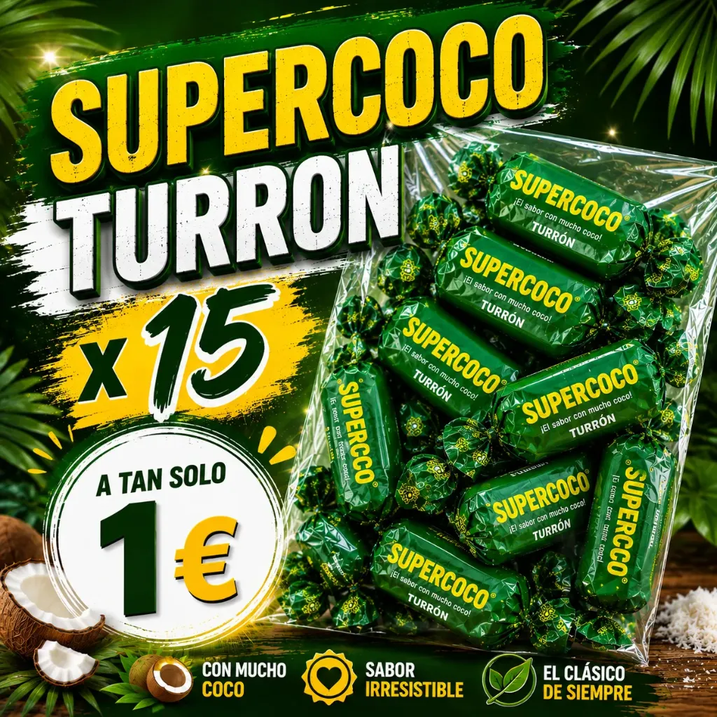 (Oferta) Supercoco Turron 10x 1€