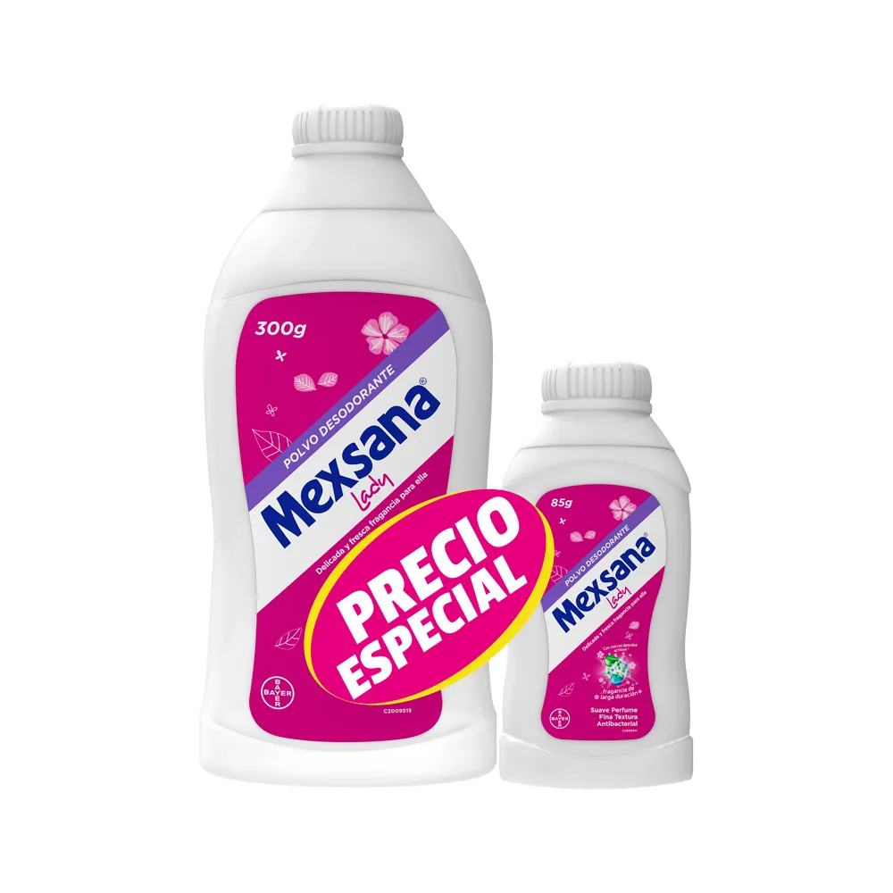 Talco Combo Mexsana Lady 300+85gr 