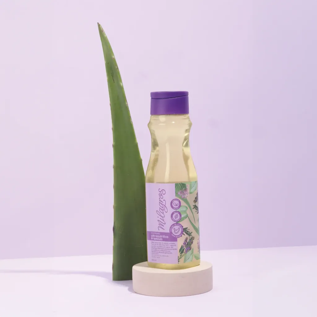 (Milagros) Shampoo Ultra Nutritivo Premium (con aloe vera) 450ml