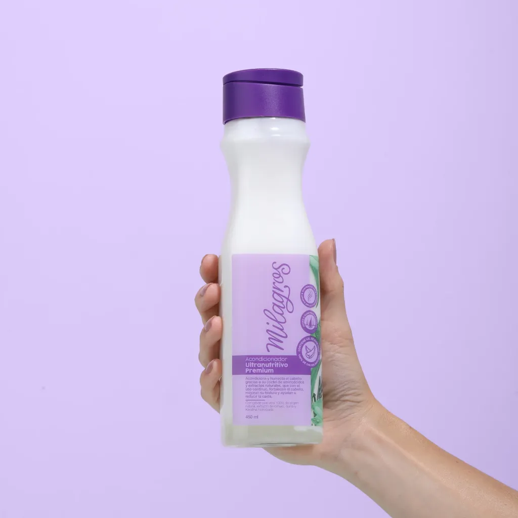 (Milagros) Acondicionador Ultra Nutritivo Premium (con aloe vera) 450ml