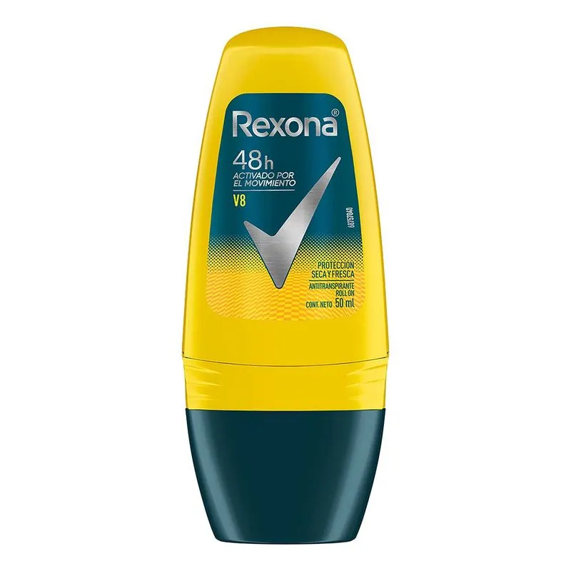 Rexona V8 amarillo rollon 50ml (archivar)