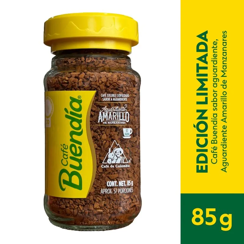 Cafe Buendia aguardiente amarillo soluble 85gr