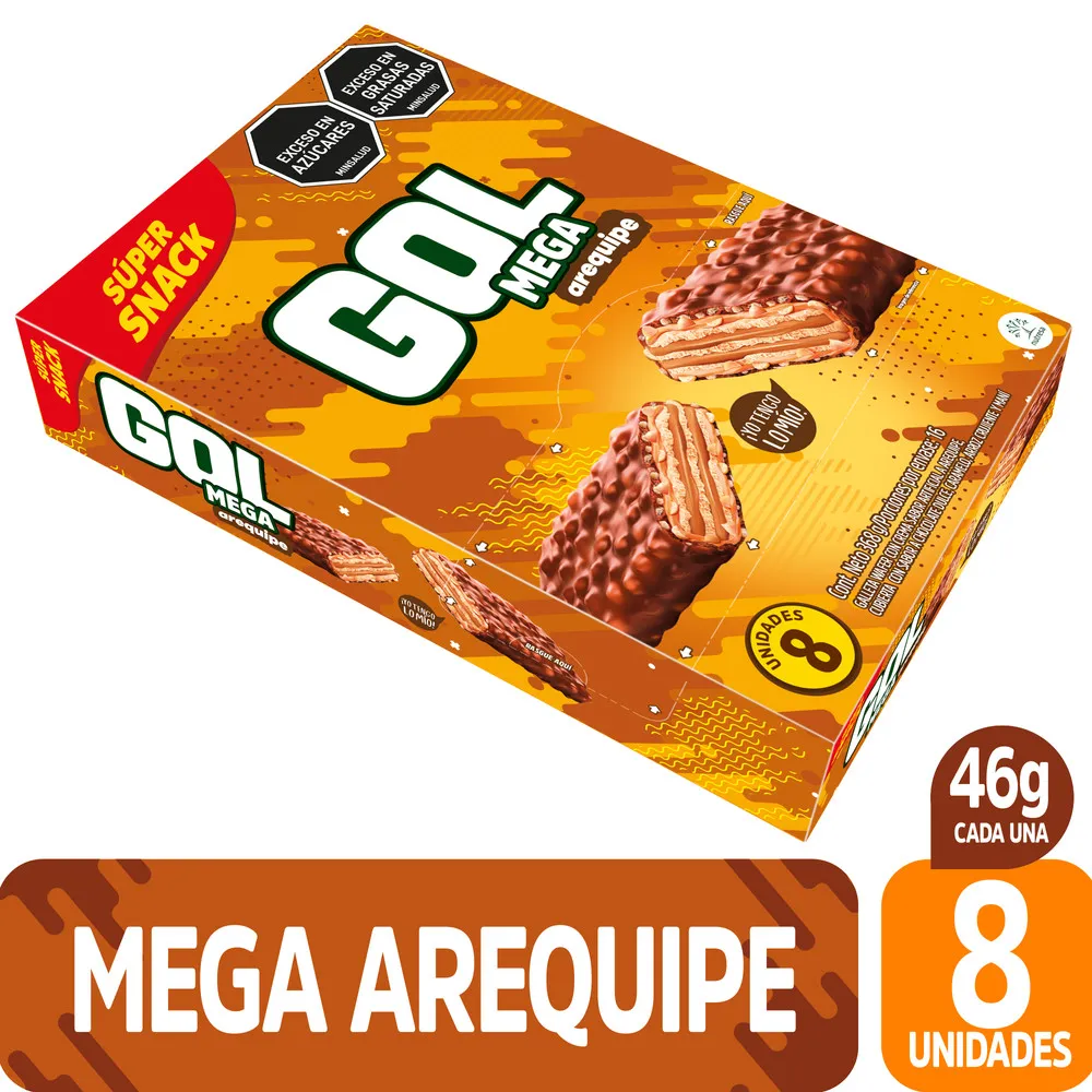 Gol mega arequipe x 8 unds